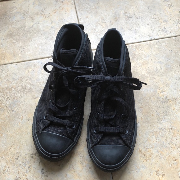 new gender neutral black converse high tops - Picture 1 of 1